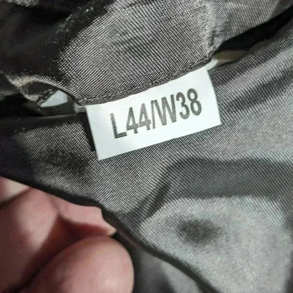 Gerald Austin of Bond St wool blend suit 44L / 38 W neutral check gray - Picture 6 of 8